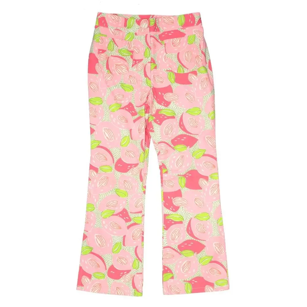 Lilly Pulitzer Girls Pants 14 Peach All‎ Over Print